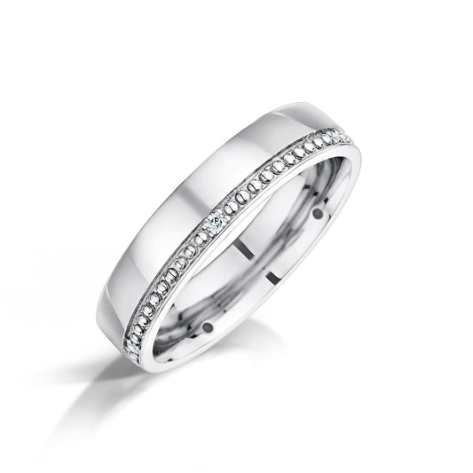 Men’s Modern Diamond Wedding Ring