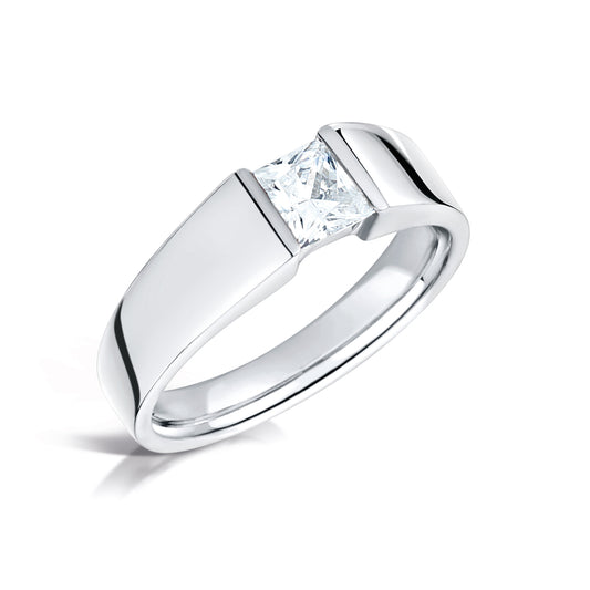 Chunky Princess Cut Diamond Ring