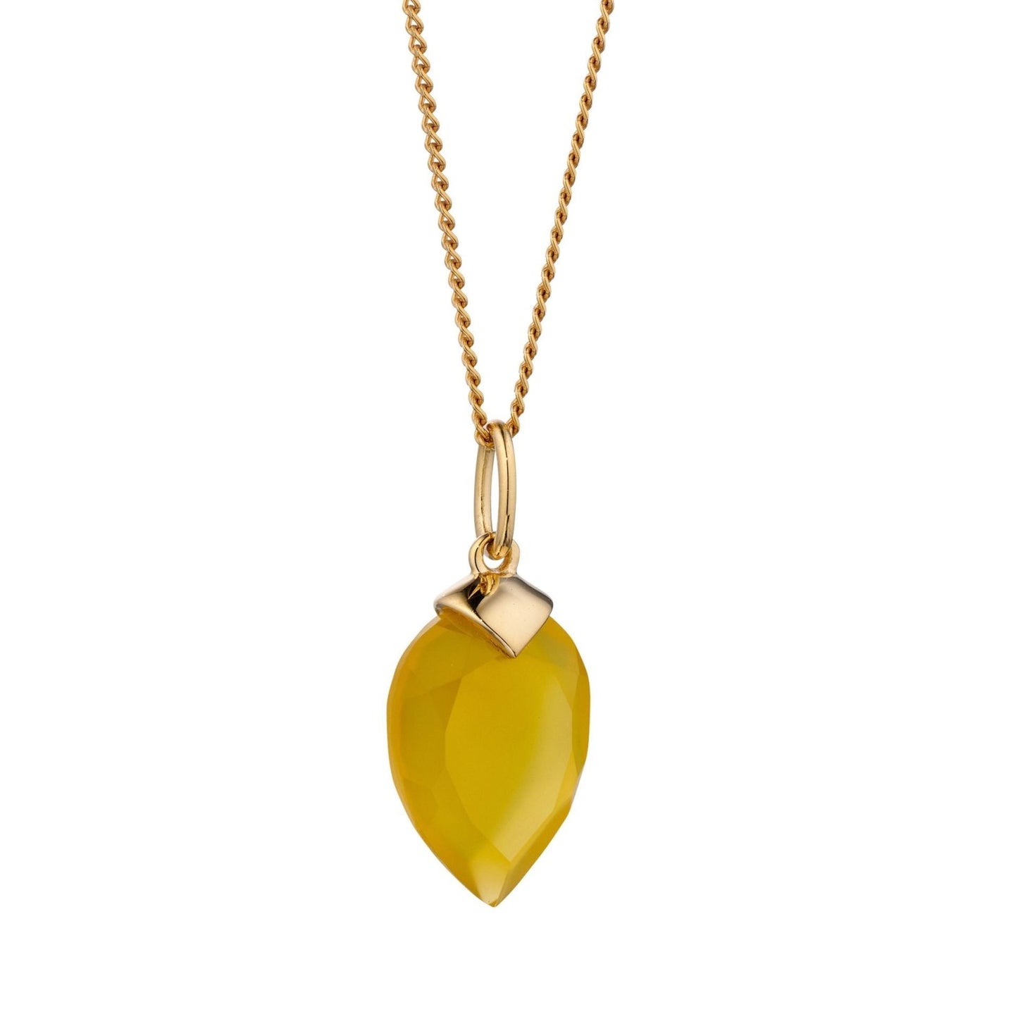 Yellow Gold Birthstone Necklace